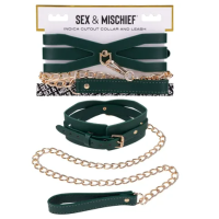 Sex & Mischief Indica Cutout Collar and Leash